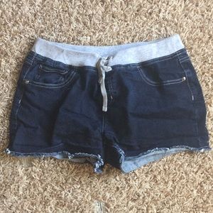 Dark blue jean shorts